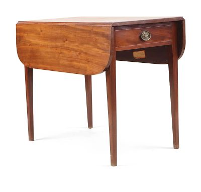 Federal Mahogany One Drawer Pembroke Table. Federal Mahogany One Drawer Pembroke Table Possibly 