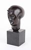 Elie Nadelman, Polish/American 1882-1946, Head of a Woman, Bronze on Marble Base, Bronze. Elie Image - 1