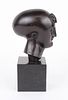 Elie Nadelman, Polish/American 1882-1946, Head of a Woman, Bronze on Marble Base, Bronze. Elie Image - 4