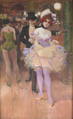 Georges Payen, Moulin Rouge, Pastel on Paper. Georges Payen Moulin Rouge Pastel on Paper 