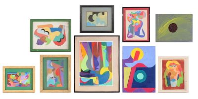 Gregory Dawson, 1935-2007, Ten Abstract, Mixed Media. Gregory Dawson 1935-2007 Ten 