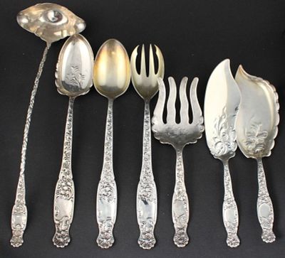 1880 Heraldic Pattern Sterling Hostess Ware. 1880 Heraldic Pattern Sterling Hostess Ware By 