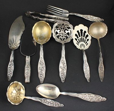 Sterling Silver Lily of the Valley Hostess Ware. Sterling Silver Lily of the Valley Hostess 