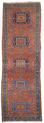 Heriz Runner. Heriz Runner Northwest Persia, c. 1925 Minor wear. 125 x 37 in. (317.5 x 94 cm.) 