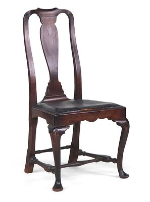 Queen Anne Walnut Side Chair. Queen Anne Walnut Side Chair Boston, Massachusetts, c. 1760. 
