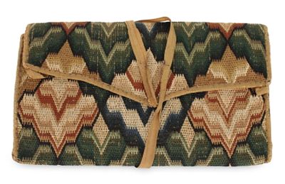 American Needlework Pocketbook. American Needlework Pocketbook 18th C. signed "A.H. September 
