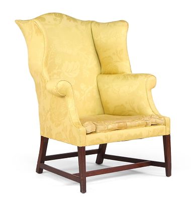 Federal Mahogany Easy Chair. Federal Mahogany Easy Chair North Shore Massachusetts, 19th C. 