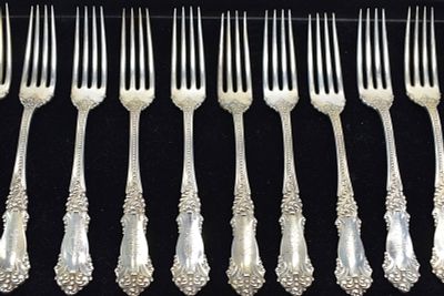 Set of Eleven Reed and Barton Buttercup Forks. Set of Eleven Reed and Barton Buttercup 