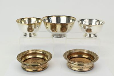 Pair of Barker Ellis Silver Plated Wine Coasters. Pair of Barker Ellis Silver Plated Wine 