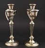 Pair of Gorham Sterling Silver Three-Light Candlesticks. Pair of Gorham Sterling Silver Image - 7