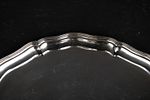 Two Circular Silver Trays. Two Circular Silver Trays Both in the Chippendale style. One in Image - 2
