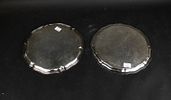 Two Circular Silver Trays. Two Circular Silver Trays Both in the Chippendale style. One in Image - 4
