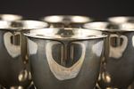 Six Gorham Sterling Silver Goblets. Six Gorham Sterling Silver Goblets Dolly Madison pattern. Image - 1