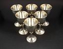 Six Gorham Sterling Silver Goblets. Six Gorham Sterling Silver Goblets Dolly Madison pattern. Image - 3