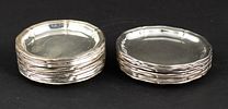 Fourteen 800 Silver Coasters. Fourteen 800 Silver Coasters Approx. 13 t.o. Together with ten Image - 5