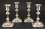 Two Pairs of Sterling Silver Candlesticks. Two Pairs of Sterling Silver Candlesticks English Image - 5