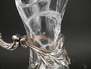 Pair of Silver Plated and Glass Pitchers. Pair of Silver Plated and Glass Pitchers Losses 
10 Image - 1