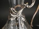 Pair of Silver Plated and Glass Pitchers. Pair of Silver Plated and Glass Pitchers Losses 
10 Image - 2
