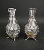 Pair of Silver Plated and Glass Pitchers. Pair of Silver Plated and Glass Pitchers Losses 
10 Image - 3