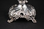 French Silver and Glass Center Bowl. French Silver and Glass Center Bowl With cherub. 
11 1/2 Image - 1