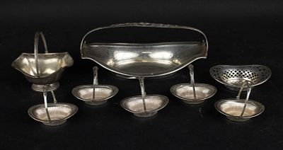 Eight Assorted Sterling Silver Baskets. Eight Assorted Sterling Silver Baskets In various sizes 