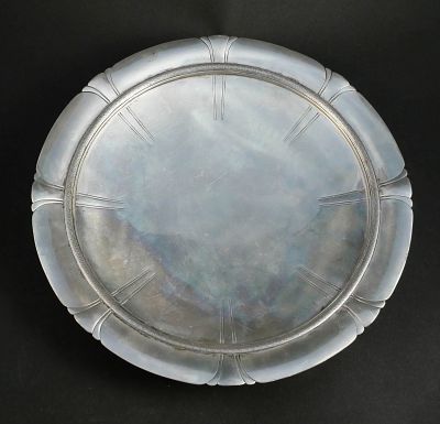 Vintage Tiffany Sterling Silver Footed Plate. Vintage Tiffany Sterling Silver Footed 