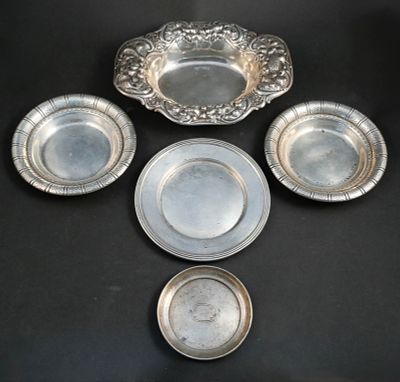 Gotham Sterling Silver Repouss&eacute; Oval Bowl. Gotham Sterling Silver Repouss&eacute; Oval Bowl #A2591M 