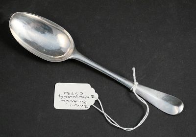 Simeon Soumaine Colonial American Silver Tablespoon. Simeon Soumaine Colonial American Silver 