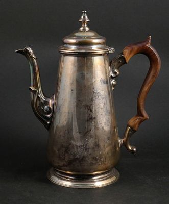 Georgian Style Sterling Silver Teapot. Georgian Style Sterling Silver Teapot 20th C. 