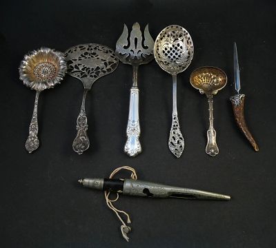 Four Sterling Silver Serving Items. Four Sterling Silver Serving Items Together with a sterling 