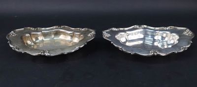 Pair of Sterling Silver Oval Bowls. Pair of Sterling Silver Oval Bowls By Whiting, #381S. 