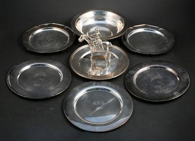 Collection of Vintage Horse Trophies. Collection of Vintage Horse Trophies Plates. Including: 