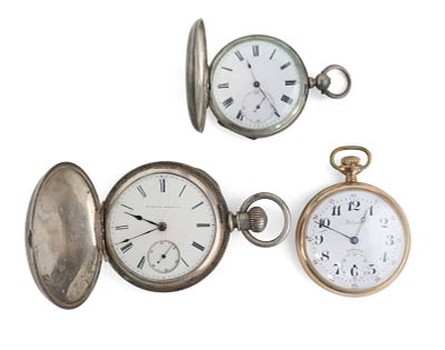 Atlantic 21 Jewel Pocketwatch. Atlantic 21 Jewel Pocketwatch 2"l. Together with an Illinois 