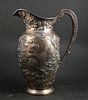 S. Kirk and Sons Sterling Water Pitcher. S. Kirk and Sons Sterling Water Pitcher Bucolic Image - 3