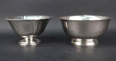 Two Sterling Silver Footed Bowls. Two Sterling Silver Footed Bowls Including a Paul Revere 
