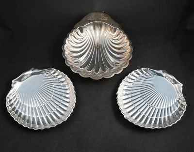 Pair of Gorham Sterling Silver Shell-form Dishes. Pair of Gorham Sterling Silver Shell-form 