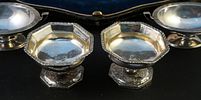 English Gilt Silver Salt Cellar Boxed Set. English Gilt Silver Salt Cellar Boxed Set London. Image - 2