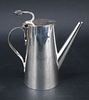 English Silver Teapot with a Greyhound Finial. English Silver Teapot with a Greyhound Image - 12