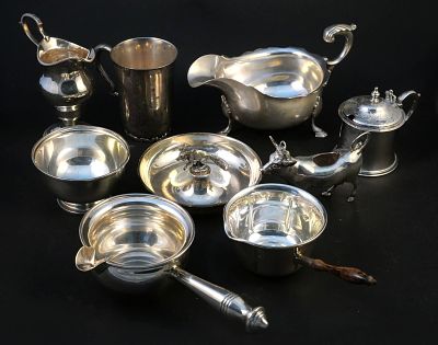 Sterling Silver Holloware and Creamers. Sterling Silver Holloware and Creamers Including a 