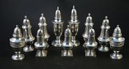 Collection of Silver Casters. Collection of Silver Casters Including Gorham, Steiff, and Image - 1
