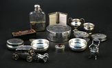 Collection of Vintage Miniature Silver Boxes and Trinkets. Collection of Vintage Miniature Image - 1