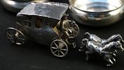 Collection of Vintage Miniature Silver Boxes and Trinkets. Collection of Vintage Miniature Image - 2