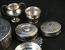 Collection of Vintage Miniature Silver Boxes and Trinkets. Collection of Vintage Miniature Image - 4