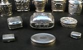 Collection of Vintage Silver Vinaigrettes and Boxes. Collection of Vintage Silver Vinaigrettes Image - 4