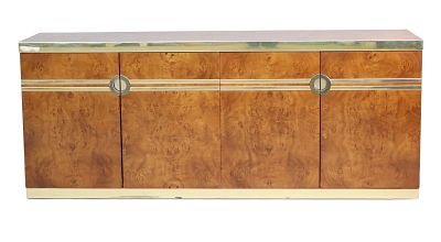 Pierre Carden Brass Accented Credenza. Pierre Carden Brass Accented Credenza Some age. 
30 x 74 