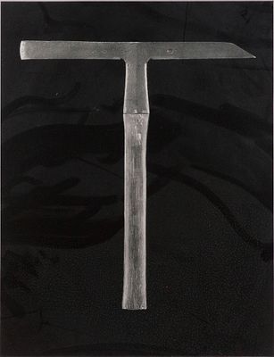 Astrid Twibil, American 1973-, Pick-Axe, Silver Gelatin Print. Astrid Twibil American, 1973- 