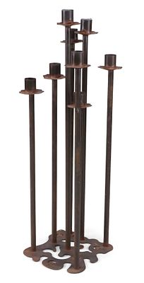 Modern Eight-light Iron Candelabra. Retailed by Robert Redford's Sundance Co. 
47 x 15 in. 