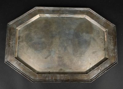 Large Octagonal Sterling Silver Tray. Large Octagonal Sterling Silver Tray By Whiting, #7767B 