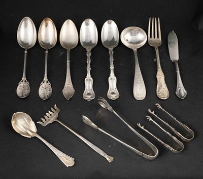 Tiffany Sterling Silver "Saratoga Fork. Tiffany Sterling Silver "Saratoga Fork 8.5"l. Together 