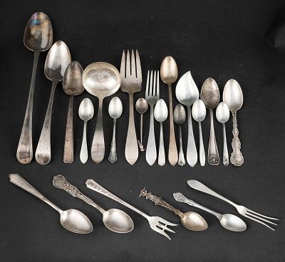Assorted Sterling Silver Flatware. Assorted Sterling Silver Flatware American and English. 